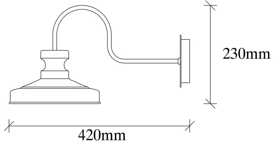 Lampada da parete nera ø 22 cm Kiruna – Opviq lights
