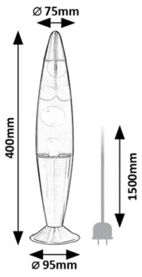 Rabalux 76111 - LED Lampada lava (lampada Astro) LOLLIPOP RAINBOW 2 LED/25W/230V