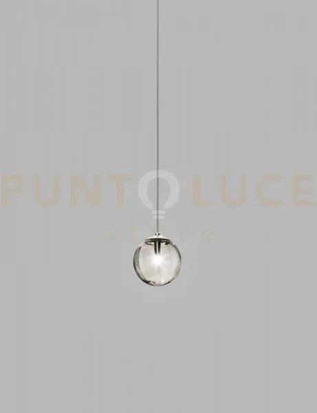Puppet sospensione p fume' trasparente cromo lucido 1 luce attacco g9