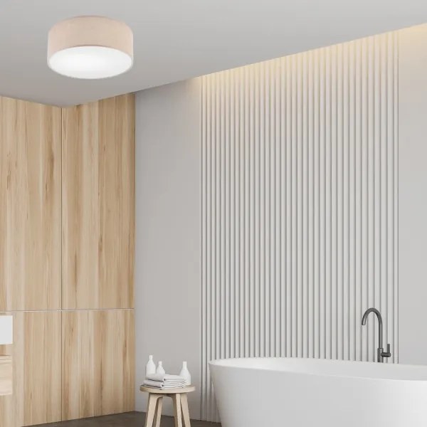 Plafoniera MONTE 1xE27/60W/230V Ø 35 cm marrone