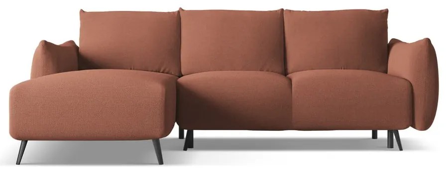 Divano angolare rosa (con penisola a sinistra) Malie – Makamii