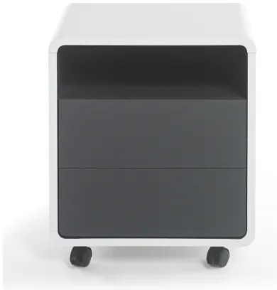 Cassettiera da ufficio TEO bianco/antracite