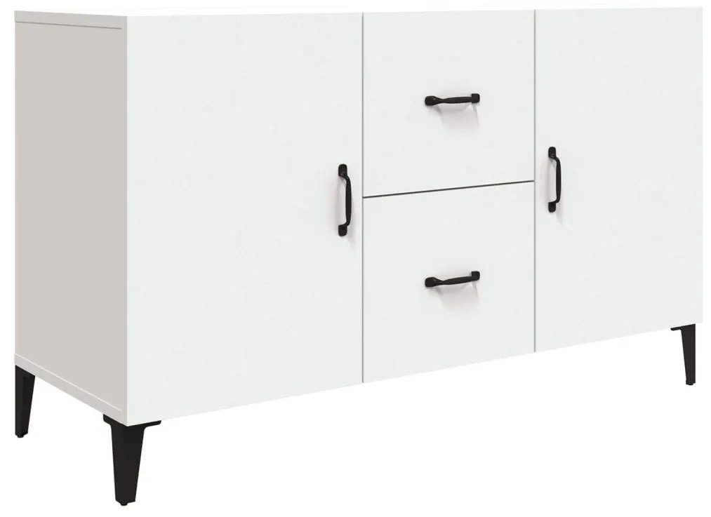 Credenza bianca 100x36x60 cm in legno multistrato