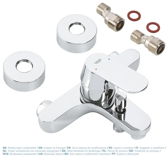 GROHE 32831000 - Miscelatore per vasca EUROSMART COSMOPOLITAN DN 15, cromo lucido