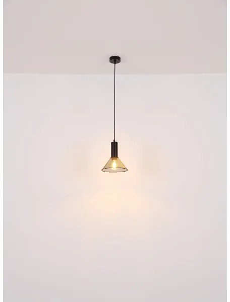 Globo 15648H1 - Lampadario a sospensione con filo JEDD 1xE27/60W/230V nero