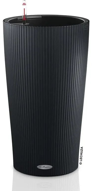 Vaso per piante e fiori Cilindro Color 32 - Ardesia LECHUZA in polipropilene grigio H 56 cm Ø 32 cm