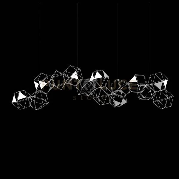 Lucciola pro 14 lampada a sospensione lineare con triangolo in meta...