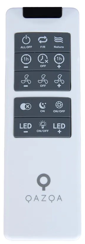 Ventilatore da soffitto argento con effetto stella 59cm incl. LED dimmerabile con telecomando - Clima