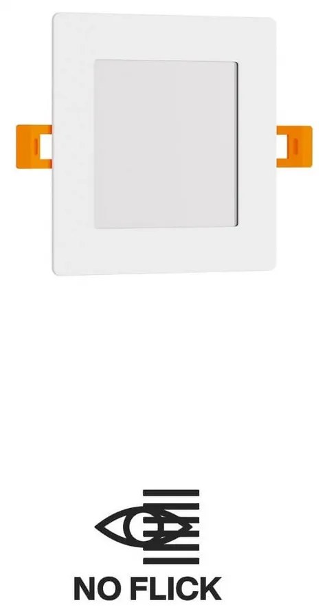 Pannello LED Quadrato 8W 800lm Foro 110x110mm Osram chip LED Colore Bianco Caldo 3.000K