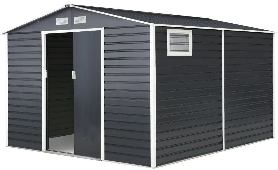 Rimessa per attrezzi in metallo Malmo 3,4 x 3,2 m Store Boss antracite