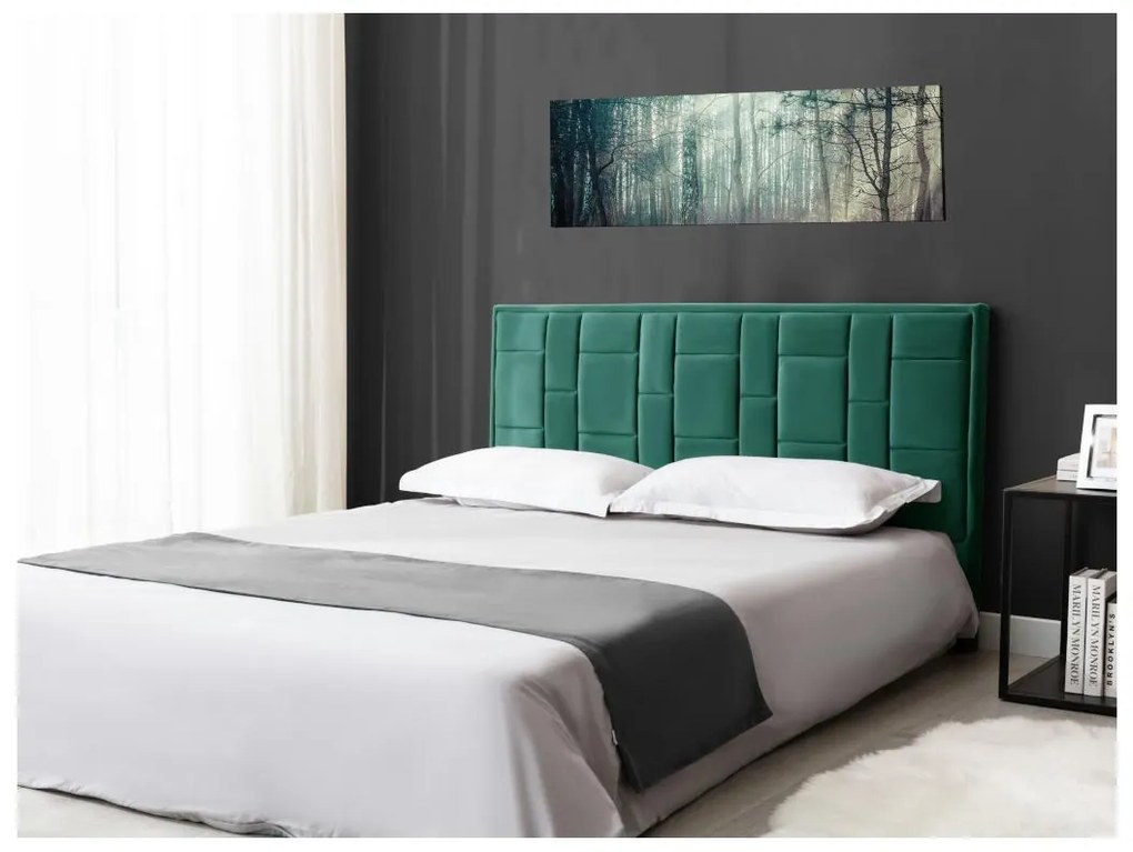 Testata 160 cm Velluto Verde - HERMINE
