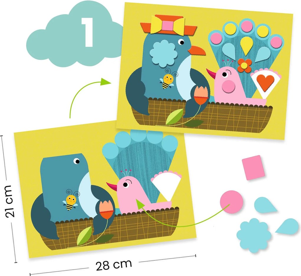 Set artistico grande - Gatto e i suoi amici