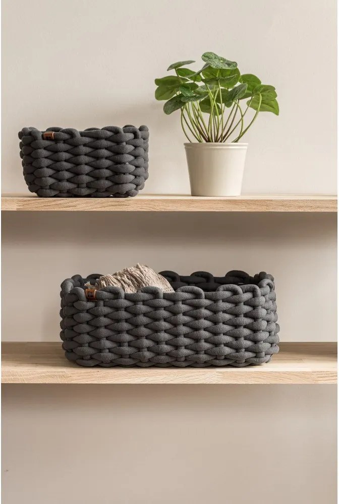 Cesto in tessuto 35x25x14 cm Peach Skin M – Bigso