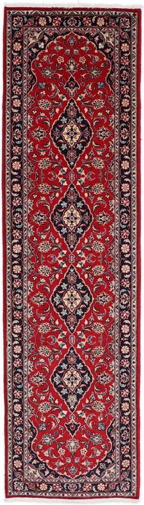 Kashan Tappeto 290x80 (Iran) Annodato A Mano