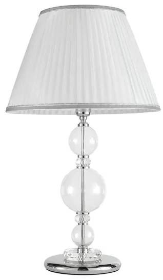 Lampada da tavolo BACH 40x66 cm in vetro trasparente Cromo