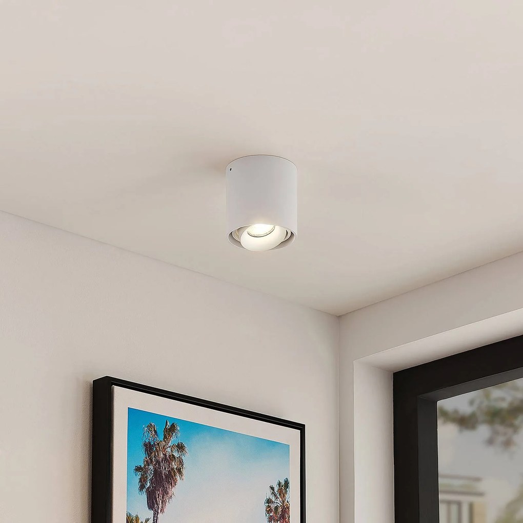 Faretto a soffitto Walza Arcchio, dimmerabile, Bianco / Opale, Corridoio, Alluminio, Moderno, Plafoniera