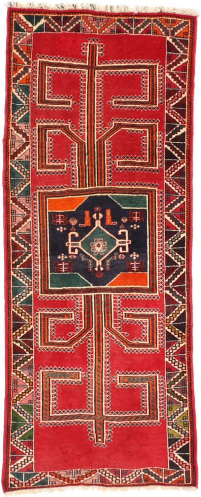 Shiraz Tappeto 80 x 190 (Iran) Annodato A Mano