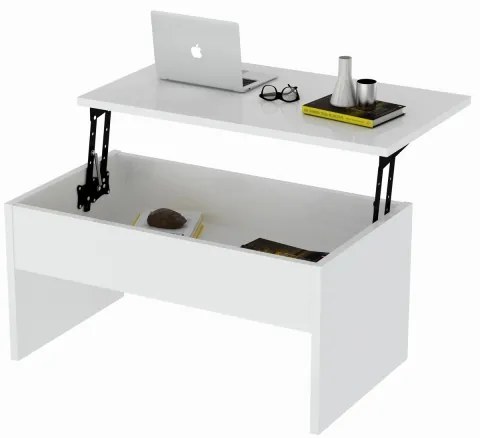 Tavolino pieghevole AKILLI 44,8x90 cm bianco