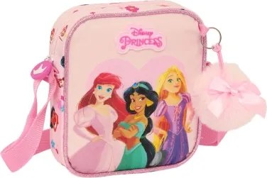 Borsa a Tracolla Disney Princess Summer adventures Rosa 16 x 18 x 4 cm