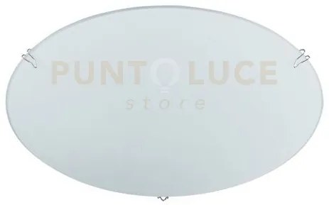 Plafoniera egizia bianca 1 luce attacco e27 25x25cm vetro satinato ...