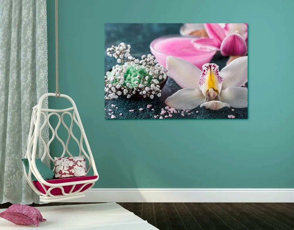 Stampa su tela – Splendida orchidea dettagliata