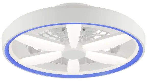 Brilliant - Ventilatore a soffitto LED RGBW GAIANO LED/48W/230V bianco + DO