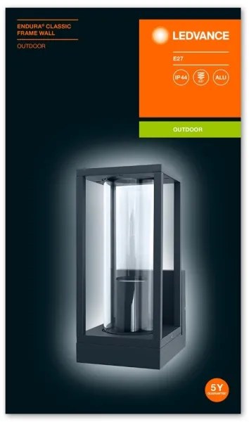 Ledvance - Applique da esterno FRAME 1xE27/60W/230V IP44