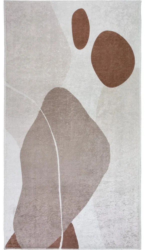 Passatoia color crema lavabile 80x200 cm Sandy Rocks – Vitaus