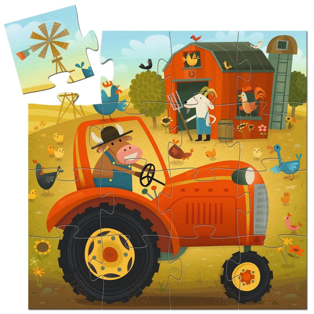 Puzzle - trattore - 16 pezzi