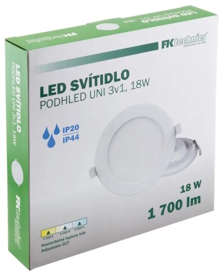 Lampada LED da incasso per bagni LED/18W/230V 3000/4000/6000K IP44