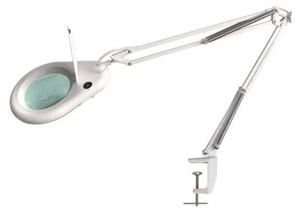 Lampada da tavolo LED con lente d'ingrandimento LED/9W/230V bianco/cromo