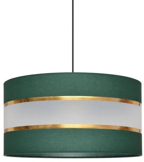 Lampadario a sospensione con filo HELEN 1xE27/15W/230V diametro 40 cm verde/oro