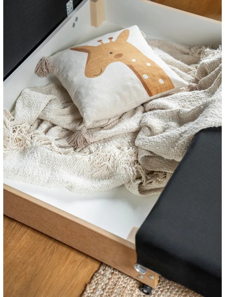 Divano grigio chiaro allungabile e rivestimento in velluto 130 cm Ario – ELTAP