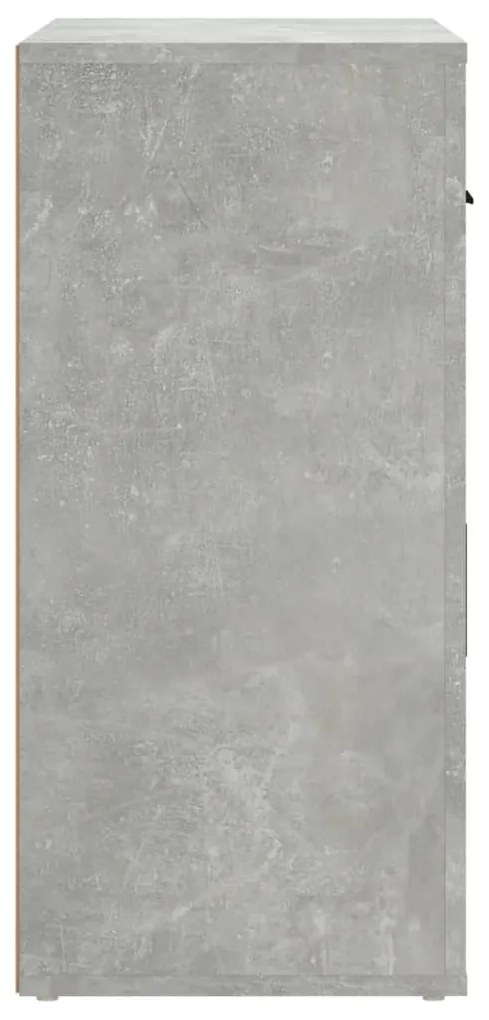 Credenza grigio cemento 80x33x70 cm in legno multistrato