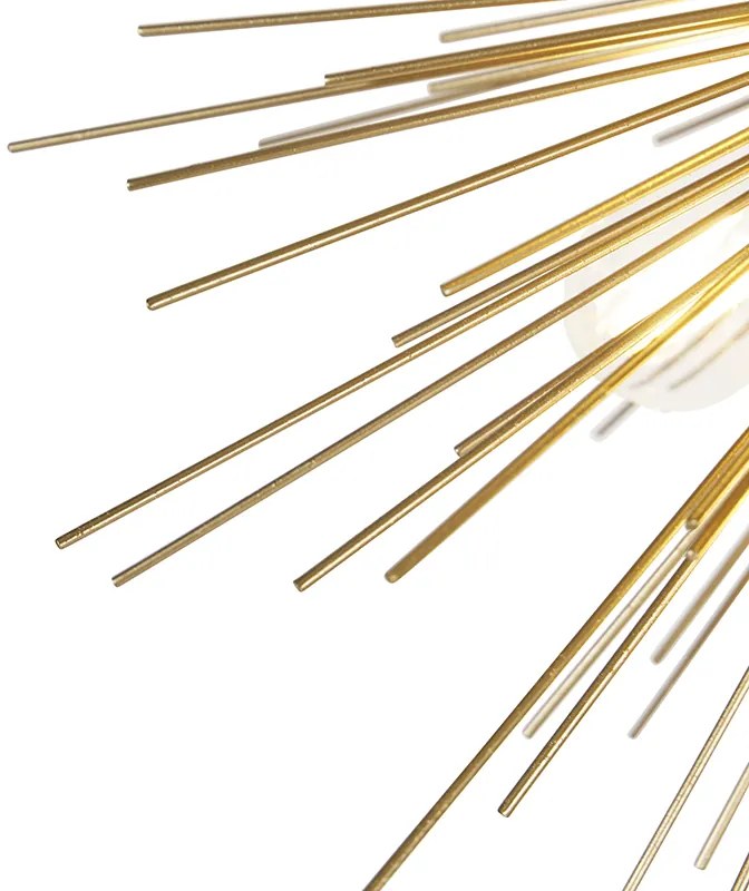 Lampada a sospensione Art Déco oro 6 luci - Broom