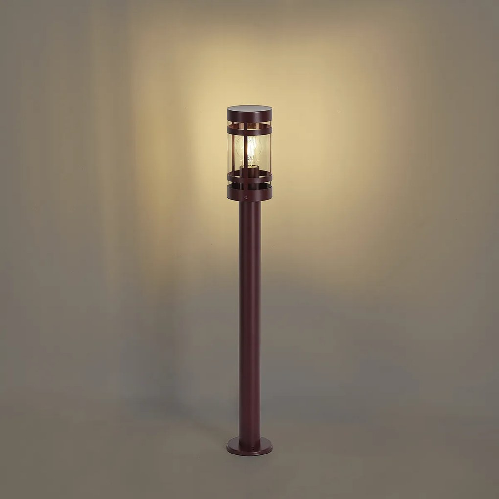 Lampada da esterno moderna rosso scuro 80cm IP44 - Gleam
