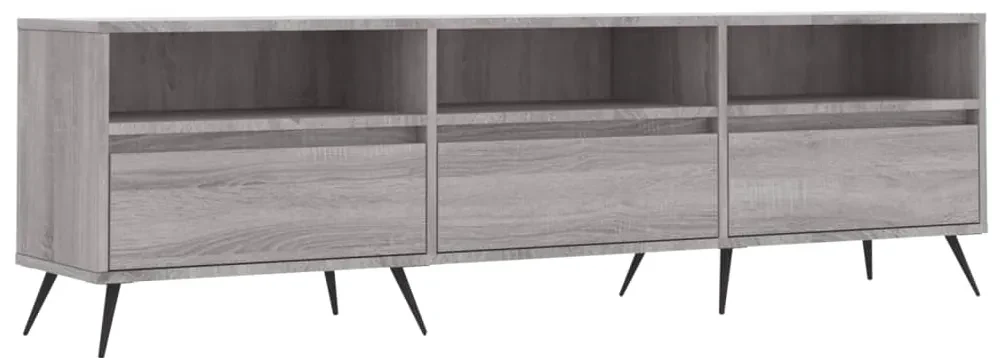 Mobile porta tv grigio sonoma 150x30x44,5 cm legno multistrato