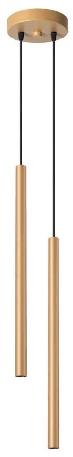 Sollux SL.1305 - Lampadario a sospensione con filo PASTELO 2xG9/8W/230V oro