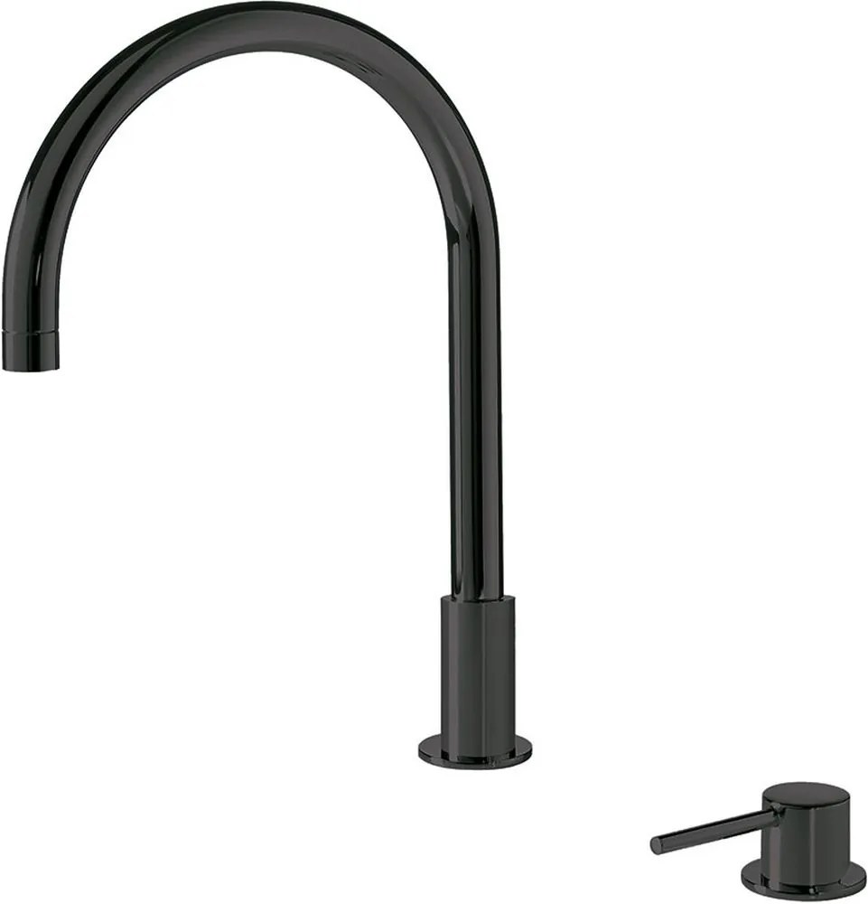 Tres Study Exclusive rubinetto per lavabo verticale nero 261.105.01.NM