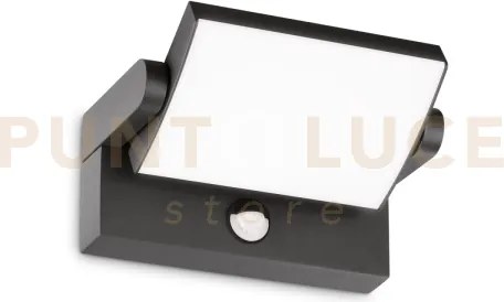 Swipe applique da esterno ip54 led 3000k 21w 2300 lm con sensore m...