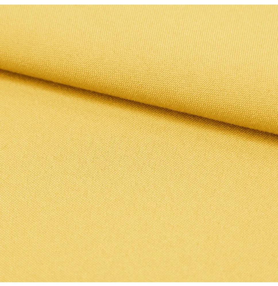 Tenda su anelli con zirconi 140x160 cm giallo pastello