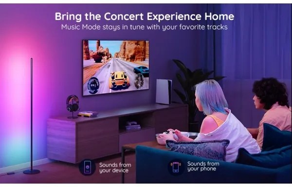 Govee - Lampada da terra angolare intelligente RGBICW Wi-Fi