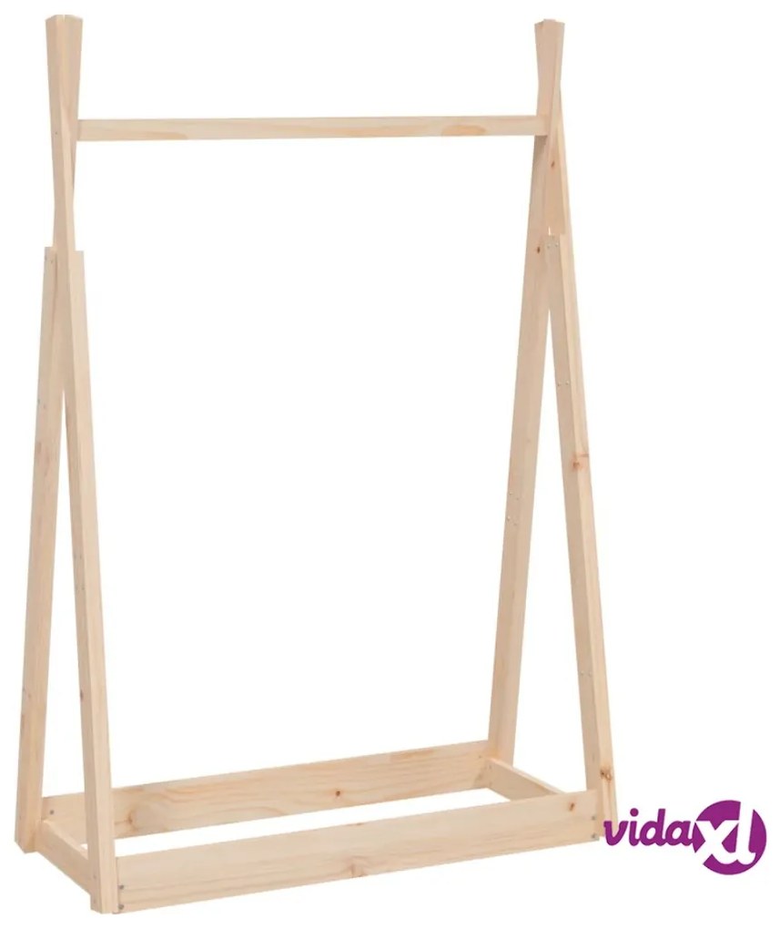 vidaXL Appendiabiti 100x45x150 cm in Legno Massello di Pino
