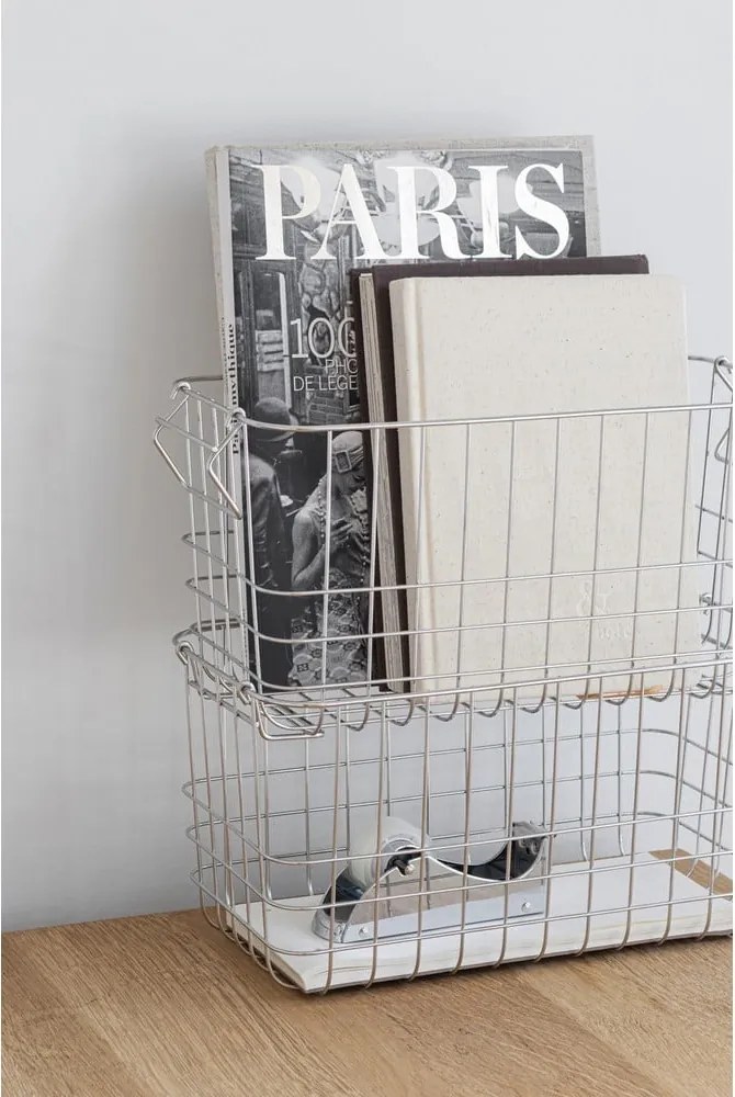 Cesto con filo metallico in metallo 31x16,5x16 cm Store It – Mette Ditmer Denmark