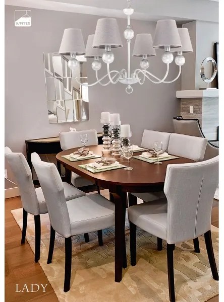 Jupiter 1587 - LY 6 BI - Lampadario LADY 6xE14/40W