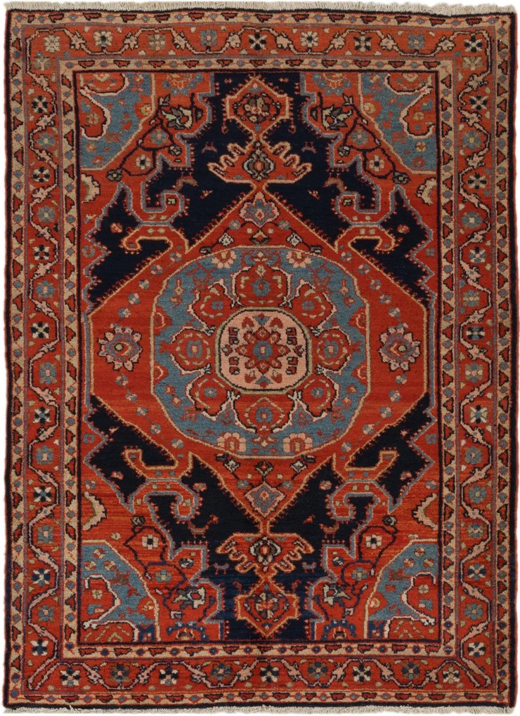 Nahawand Tappeto 140x190 (Iran) Annodato A Mano