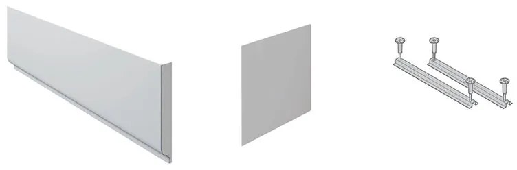 Pannello di rivestimento vasca acrilico bianco L 120 x H 70 cm