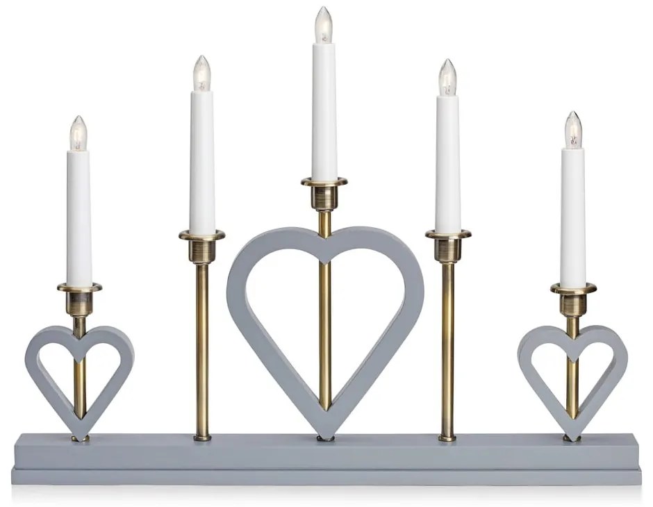 Decorazione luminosa natalizia grigia Melissa - Markslöjd