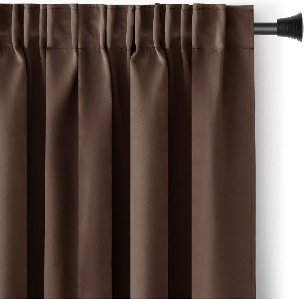 Tenda parzialmente oscurante marrone 140x175 cm Kierra – Restilo
