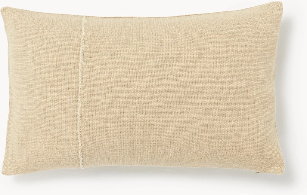 Copricusicno in cotone con cuciture decorative fatto a mano Terre